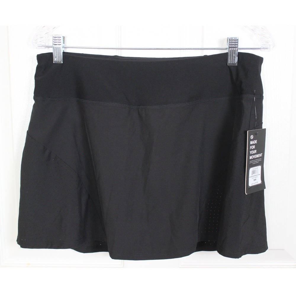 Etonic Womens Flared Skort Perforated Panel Black Pink Active Tennis CWESK2486 M